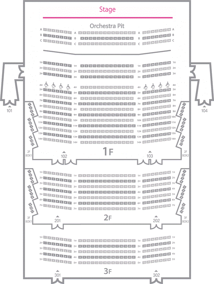 하늘연극장 좌석배치도
