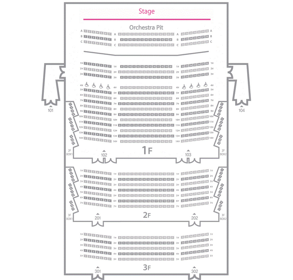 하늘연극장 좌석배치도