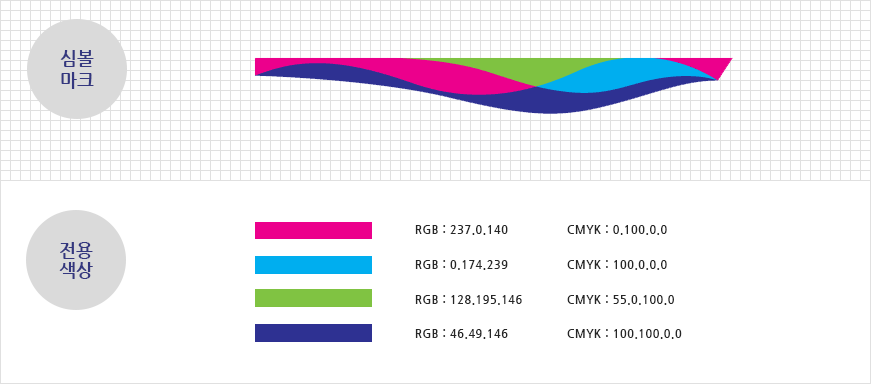 영화의전당 심볼마크, 전용색상